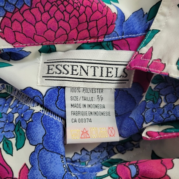 Vintage floral blouse 80s retro - Picture 7 of 7